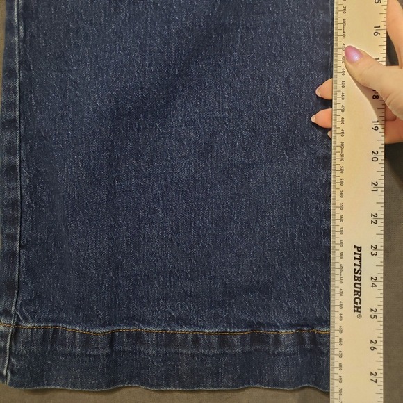 Free Assembly Wide Leg Jeans Womens 16 Blue High Rise Stretch - Picture 7 of 9